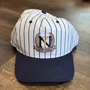 Striped New York Baseball Cap